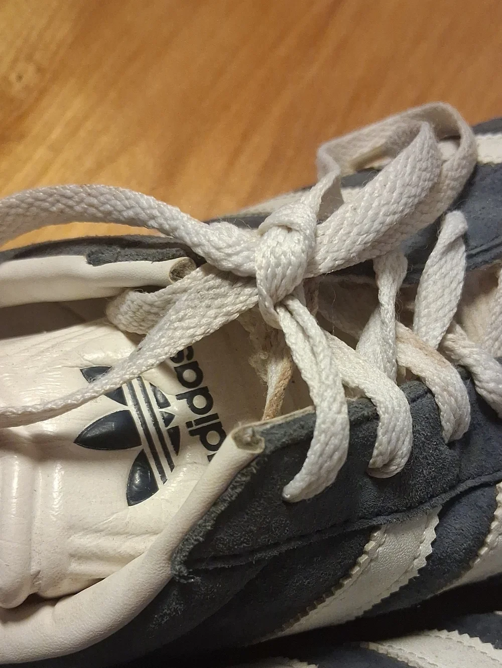 adidas Men's Suede Sneakers in Gray/blue and White Size 12